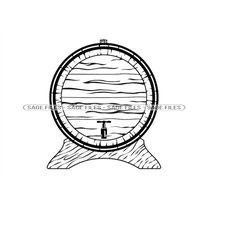 wine barrel 2 svg, barrel svg, beer barrel svg, barrel clipart, barrel files for cricut, barrel cut files for silhouette