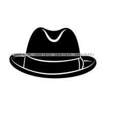 fedora hat 2 svg, fedora hat svg, hat svg, fedora hat clipart, fedora hat files for cricut, fedora hat cut files for sil