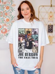 joe burrow the eras tour shirt, vintage 90s sports t-shirt, graphic tee, classic 90s, oversized tshirt