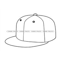 baseball cap outline 10 svg, baseball cap svg, hat svg, baseball cap clipart, cap files for cricut, cut files for silhou