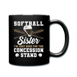 softball gift, softball sister mug