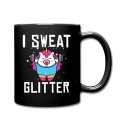 unicorn coffee mug, gym lover gift