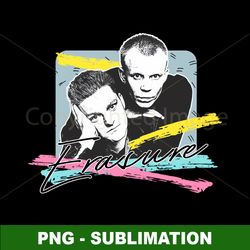 retro 80s fan art design - erasure inspired - png digital download for sublimation