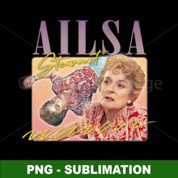 ailsa stewart - home away - retro 80s aesthetic png digital download for sublimation