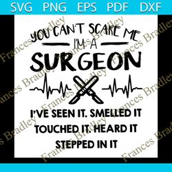 you cant scare me, im a surgeon, surgeon gift, surgeon, gift for surgeon,svg png, dxf, eps