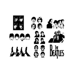 the beatles bundle svg, music svg, john lennon svg, paul mccartney svg, george harrison svg, ringo starr svg, friend svg