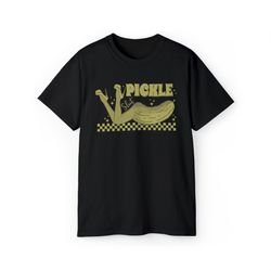 pickle slut t-shirt, funny food shirt, retro pickle slut shirt, cute pickles shirt, trendy t-shirt, food apparel, canned