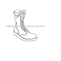 boot outline 2 svg, boot svg, footwear svg, boot clipart, boot files for cricut, boot cut files for silhouette, png, dxf