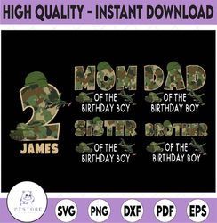 family matching camo army birthday png, funny soldier personalized birthday party png, digital download