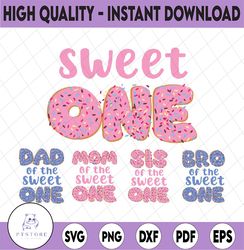 family donut sweet one birthday png, birthday crew png, family birthday png, donut birthday shirts, birthday crew png