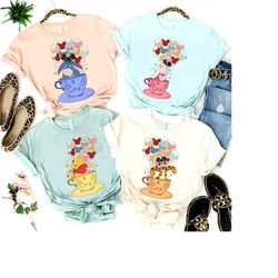 disney winnie the pooh balloon characters group shirts, pooh and friends group shirt, pooh bear honey, disney magic king