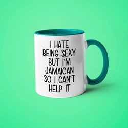 i'm jamaican i can't help it mug, funny gift for jamaican, jamaican friend gift, jamaican wife gift, jamaican husband gi