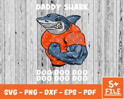 cleveland browns daddy shark nfl svg , daddy shark   nfl svg, team nfl svg 09