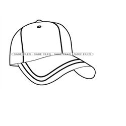 baseball cap outline 11 svg, baseball cap svg, hat svg, baseball cap clipart, cap files for cricut, cut files for silhou