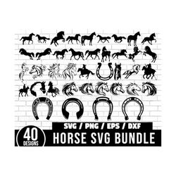 horse svg bundle, horse svg, horse clipart, horse png, equestrian svg, horse shirt svg, horseshoe svg, horse silhouette,