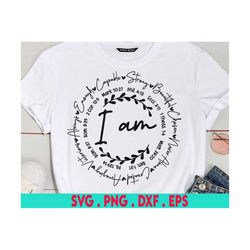 i am inspiration svg, bible verse svg, postive quotes svg, woman affirmation svg, motivational svg, she is strong svg, i