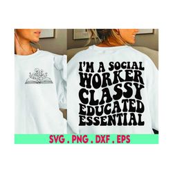 social worker svg, funny social worker svg, social work svg, educated svg, school counselor svg, therapist svg, essentia