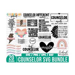 counselor svg bundle, school counselor svg, counselor shirt svg, counselor life teacher shirt svg, counselor squad svg,