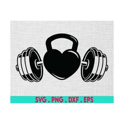 barbell svg, barbell dumbbell svg files clipart, barbell print svg, kettlebell svg, love gym svg, fitness shirt, workout