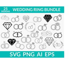 wedding ring svg, engagement ring svg, mr and mrs svg, ring and diamond svg, gold diamond ring png, husband wife svg, br