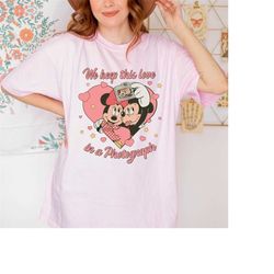 disney mickey minnie keep this love in a photograph shirt, disney mickey minnie love shirt, disney couple shirt, disney