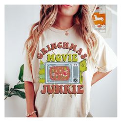 girincmas movie junkie png, retro christmas png, christmas sublimation design, holiday png, popular christmas, vintage c