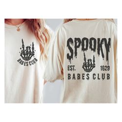 spooky babes club svg, halloween svg for shirt, salem svg, witchy designs, witch svg, spooky svg png,halloween designs,s