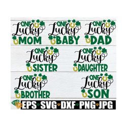 one lucky family, st. patrick's day, st. patrick's day family, matching family st. patrick's day family, matching st. pa