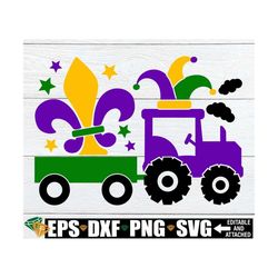 mardi gras svg, mardi gras tractor, kids mardi gras shirt svg, boys mardi gras svg, kids mardi gras svg png, mardi gras