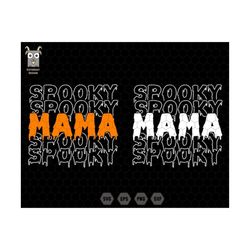 Spooky Mama Svg, Svg files for Cricut, Trendy Halloween, Retro Halloween, Witchy Svg, Mama Svg, Mom svg, Halloween Famil