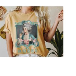 baroque aesthetic shirt gift for art lover birthday, fine art teacher gift, rossi rose lady famous painting comfort colo