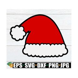 santa hat svg, christmas clipart, christmas svg, kids christmas svg, santa hat cut file, christmas png, holidays svg, di