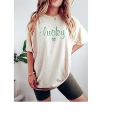 st patricks day shirt women lucky shirt comfort colors shirt minimalist st patricks shirt st patties day tshirt shamrock