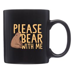 cute bear mug,  cute bear gift,  bear lover mug