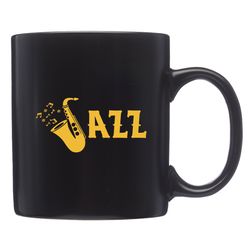 jazz player mug,  jazz player gift,  saxophone mug