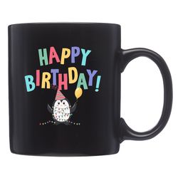 penguin birthday mug,  penguin mug,  winter birthday