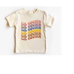 lil cousin baby onesie, boho retro kids bodysuit, cute lil cousin natural baby onesie, cute cousin natural toddler tee,