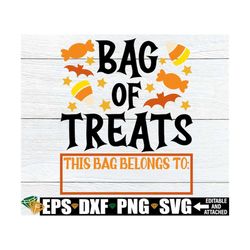 bag of treats, halloween trick or treat bag svg, halloween trick or treating bag svg, candy collecting bag, halloween sv