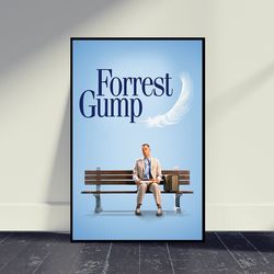 forrest gump movie poster, wall art, room decor, home decor, art poster for gift, living room decor