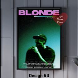 frank ocean poster, frank ocean blonde album poster, blonde album poster , frank ocean print, frank ocean decor, frank o