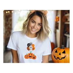 happy halloween shirt, spooky halloween shirt, pumpkin scary balloon shirt, balloon shirt, spooky season shirt, spooky t