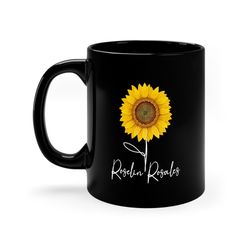 personalized sunflower coffee mug, sunflower gift , funny gift ceramic cup