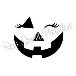 Jack-o-lantern Face Girl SVG, Halloween SVG, Pumpkin SVG, Digital Download, Cut File, Sublimation, Clip Art (individual
