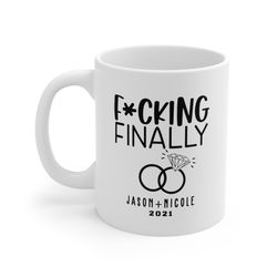 funny wedding gift for couple, wedding gift personalized mug gift 11oz mug gift mug
