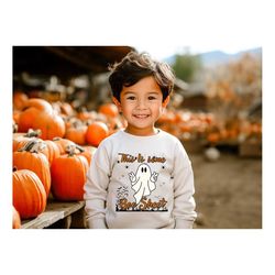 This Is Some Boo Sheet Kids Sweatshirt, Trick Or Treat Toddler Shirt, Retro Halloween Ghost Shirt, Ghost Natural T-Shirt