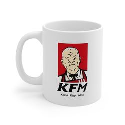Hill KFM Killed Fitty Men mug 11 oz, White Mug cup Gift Mug Gift for Men Women, Steelers Gifts