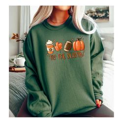 trendy fall sweatshirt, pumpkin spice shirt, cute pumpkin sweatshirt, gift for fall, football, pumpkin tee