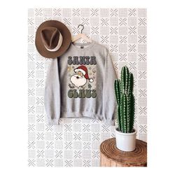 santa claus sweatshirt, aesthetic santa claus hoodie, christmas gift shirt, vintage santa claus sweater