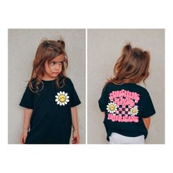 sunshine mixed with a little hurricane shirt, hurricane kids shirt, sunshine girls toddler t-shirt, retro toddler t-shir