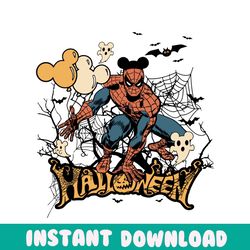 vintage halloween spiderman marvel avengers svg cricut file